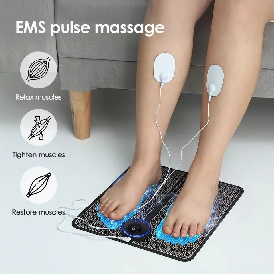 EMS Foot Massager Electric Deep Reshaping Kneading Muscle Leg Pain Relax Machine