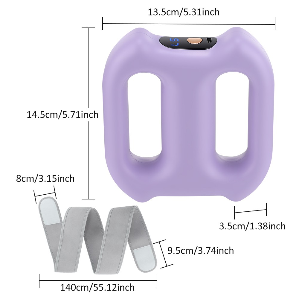 Full-Body Fascia Dual Ring Fascia Massage Ring w/Belt For Fat Burning & Shaping