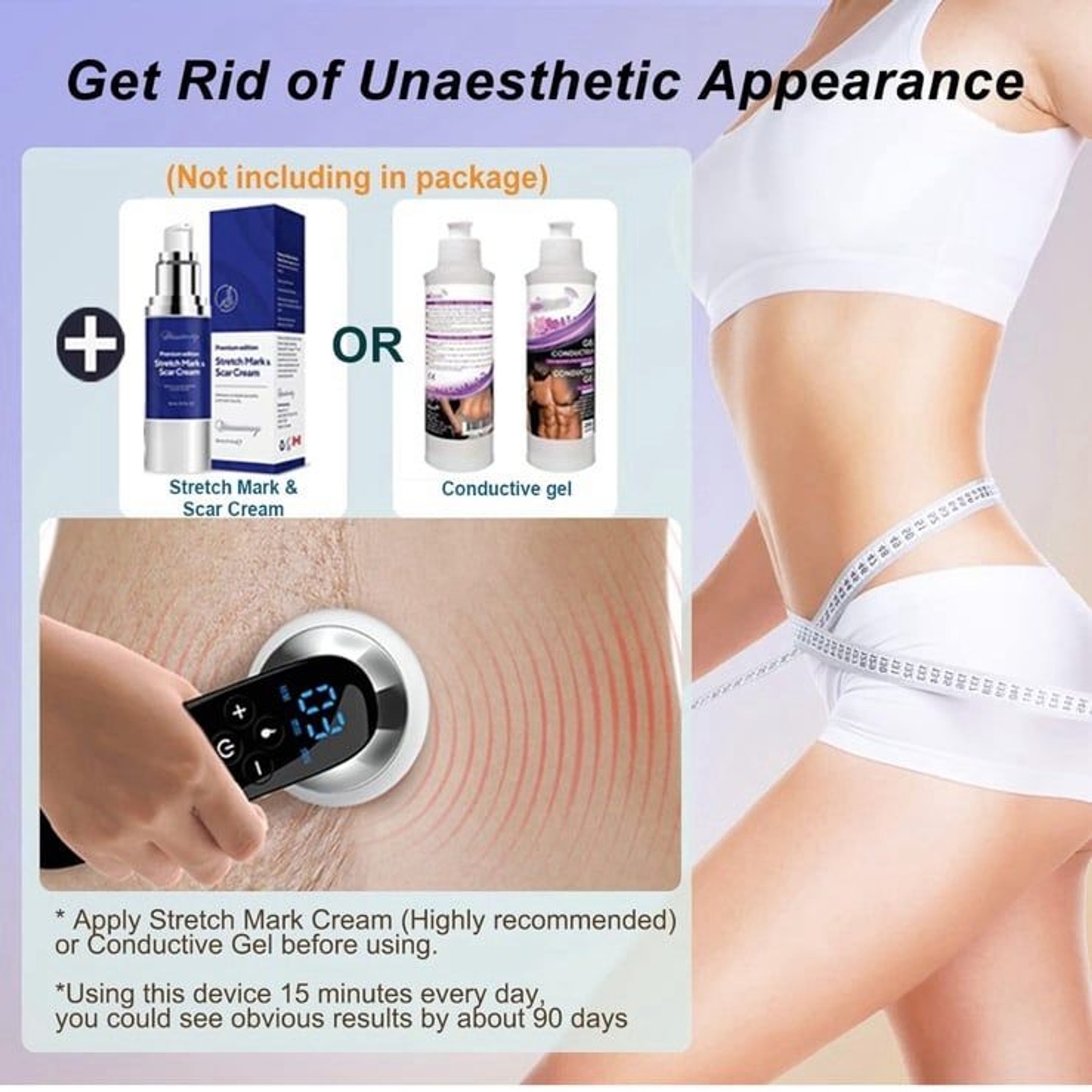 Body Shaping Machine Belly Arm Cellulite Stretch Mark Massager Tightening Device