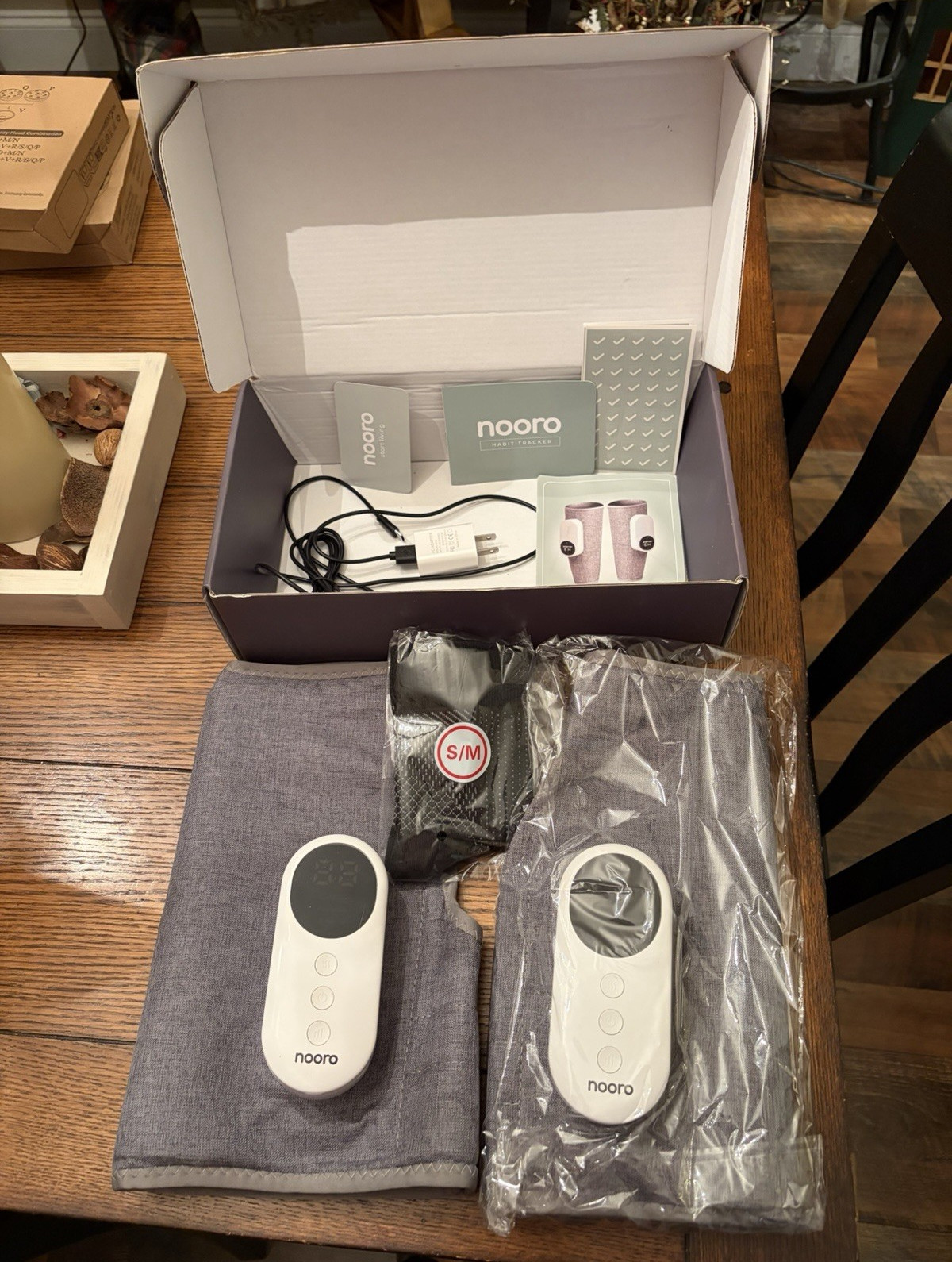 Nooro 3-in-1 Leg Massager Advanced System Vibrating Heat Therapy for Legs