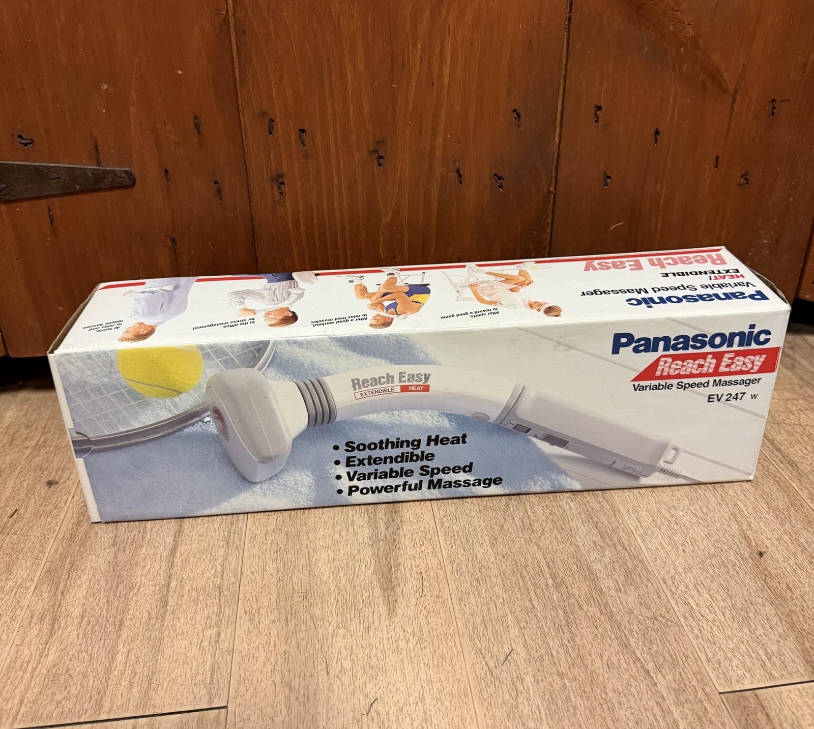 Panasonic Reach Easy Extendible Heat Variable Speed Electric Massager EV-247