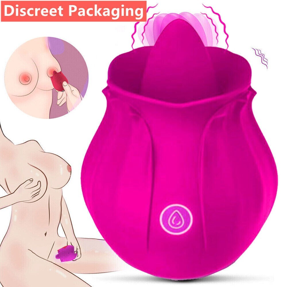 10 speed Rose Female Anniversary Female Birthday Gift Massage Tongue Licking USA