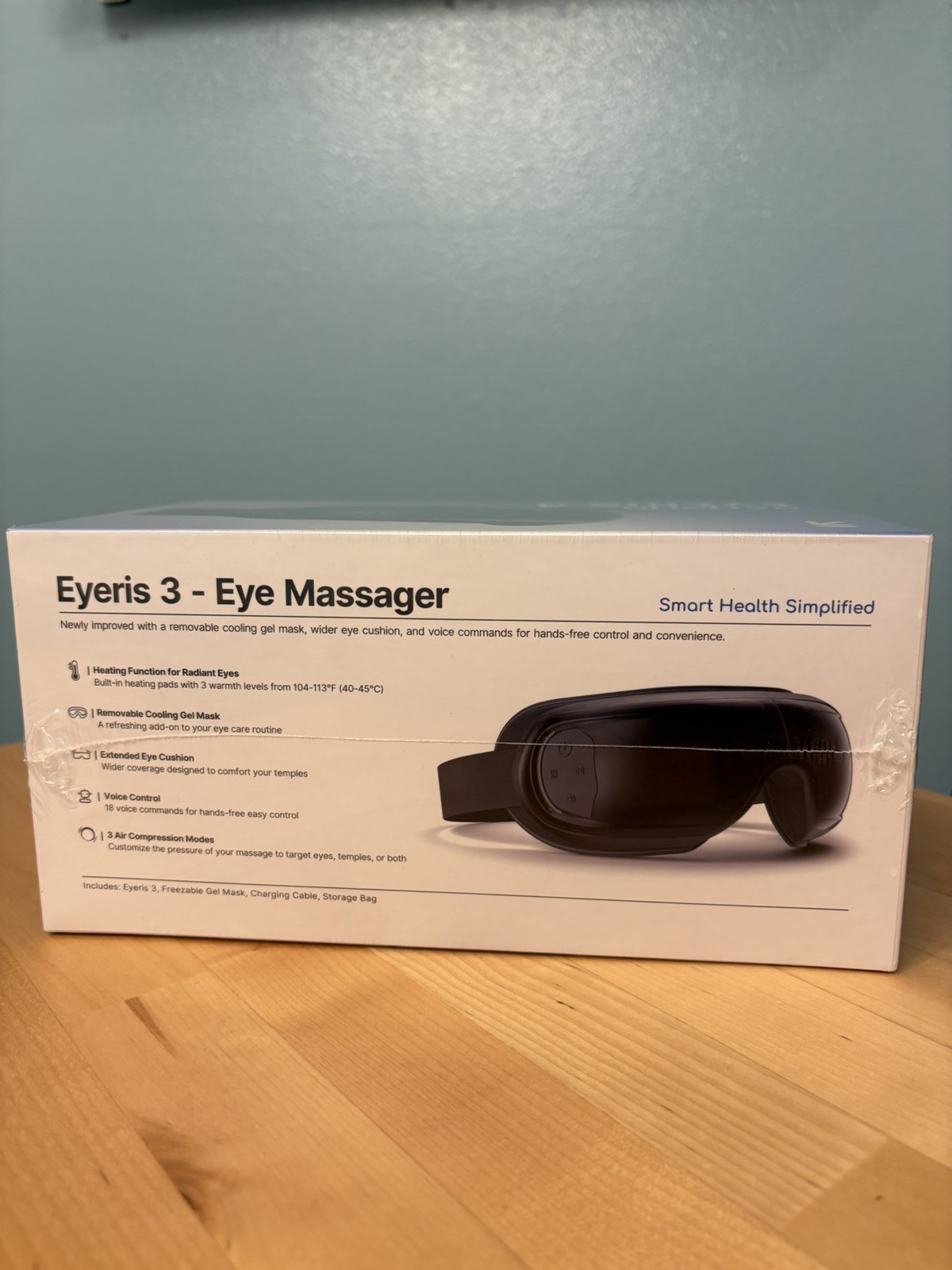 RENPHO Eyeris 3 Eye Massager – Voice Control – Improve Sleeping Quality – Heated