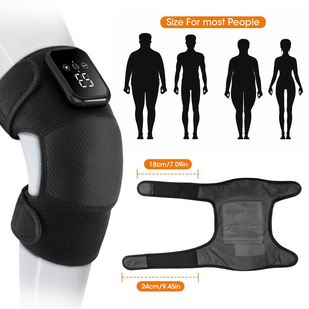 Electric Heated Knee Massager 3 Heating 3 Vibration Levels for Joint Pain Relief