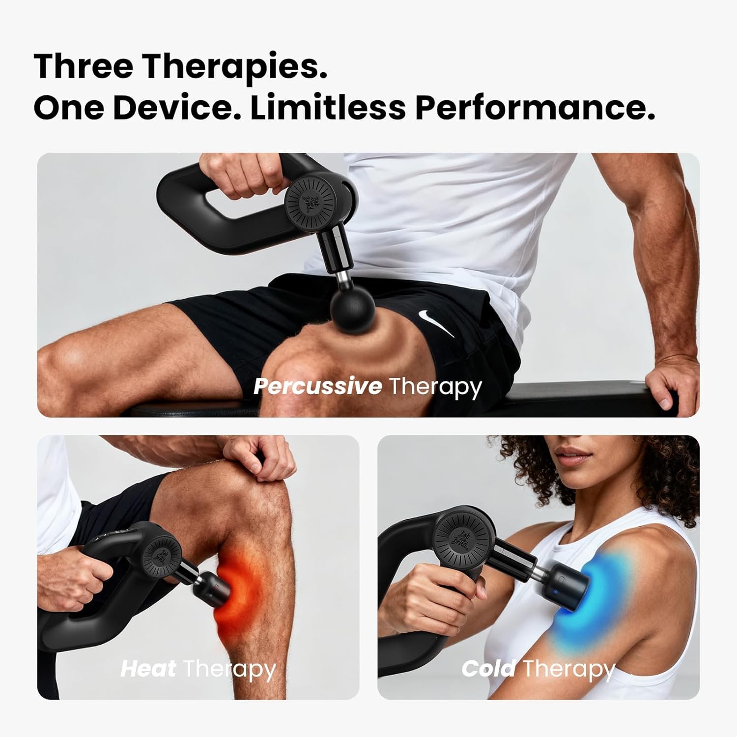 D6 Heated Massage Gun Deep Tissue 16mm Amplitude Muscle Treatment for Athletes