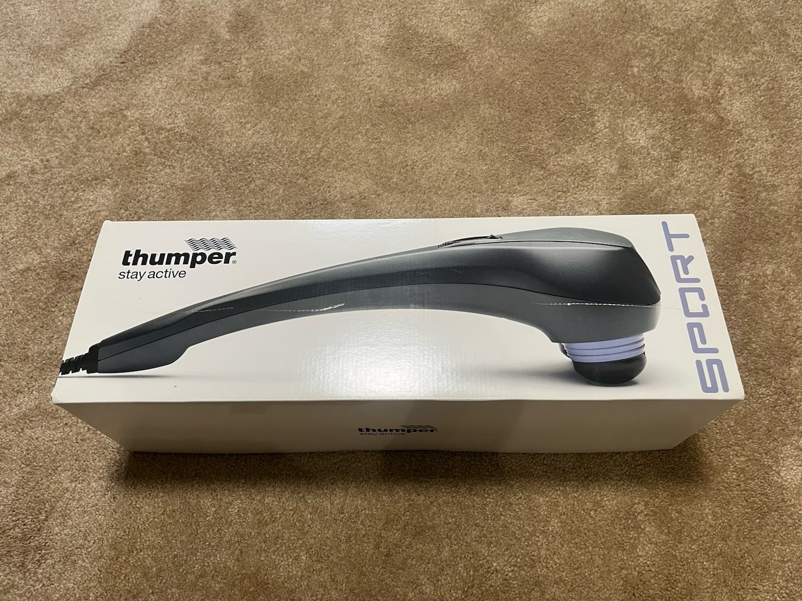Thumper Sport Deep Tissue Massager Model E501NA Full Body Percussion 5 Speed