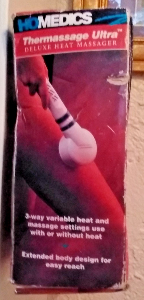 HoMedics ThermaMassager Handheld Massager (1993) – Works – Attachments Included