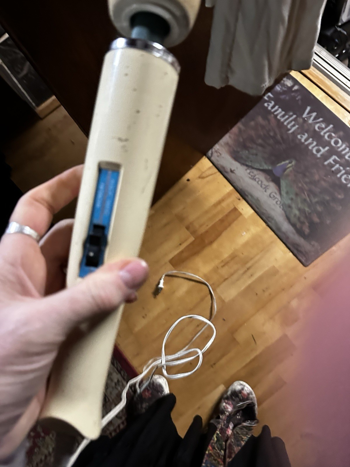 Vintage Hitachi HV-250R Magic Wand 2-Speed Electric Vibrating Massager For Parts