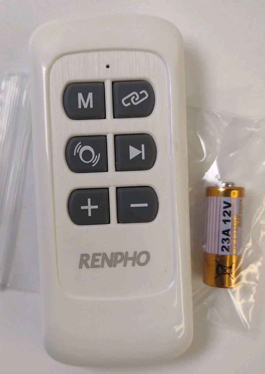 RENPHO Remote Control Eye Massager Heat Compression Wireless With 12V Battery
