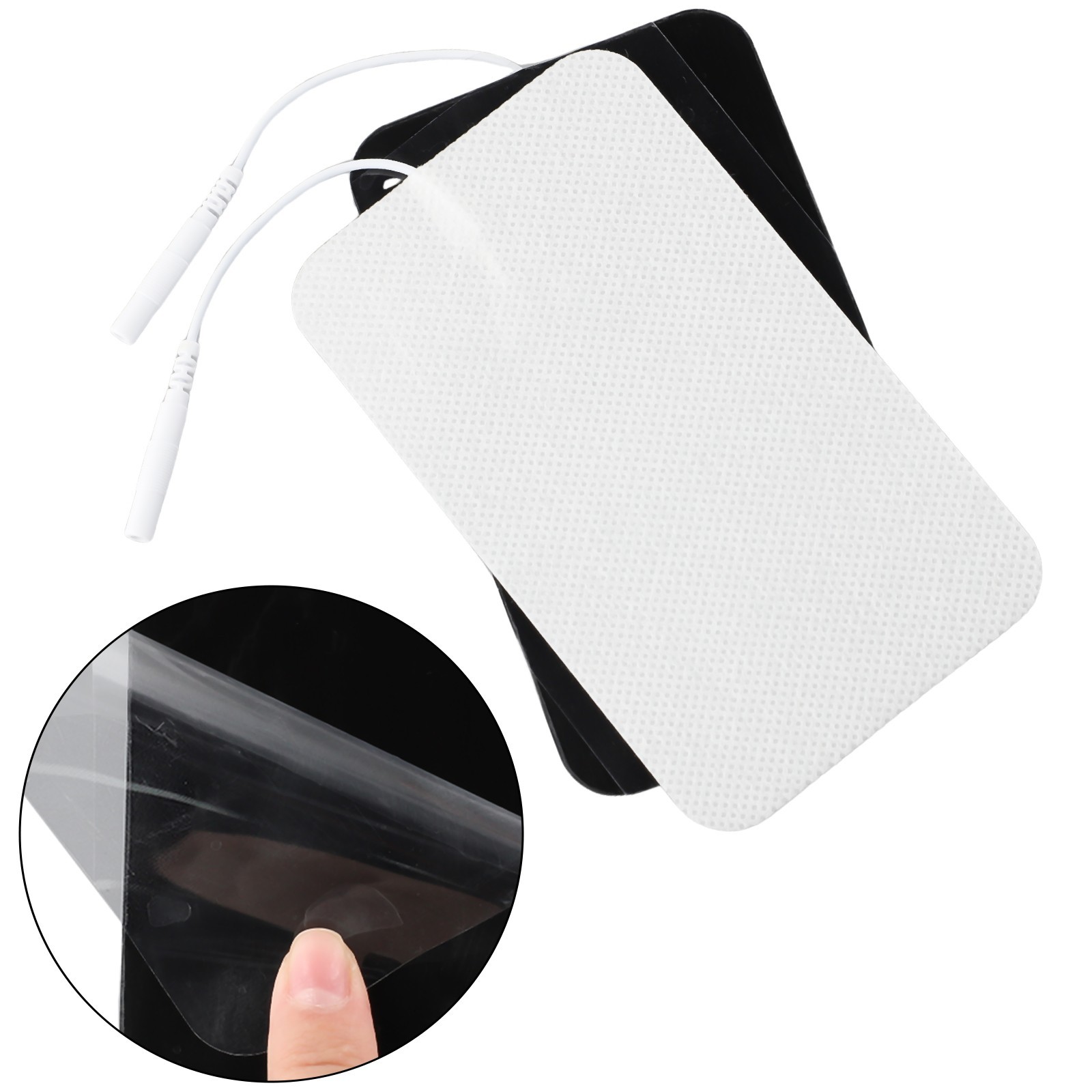 4 Extra Large Electrode Replacement Patches for Tens Units Size 7×12 cm