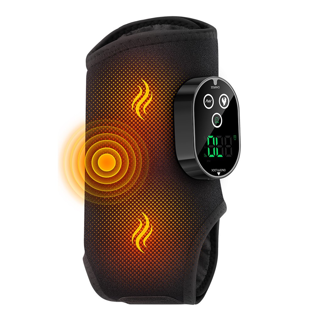 Cordless Foot Ankle Massager Pain Relief with 6 Heat Levels, 3 Vibration Modes