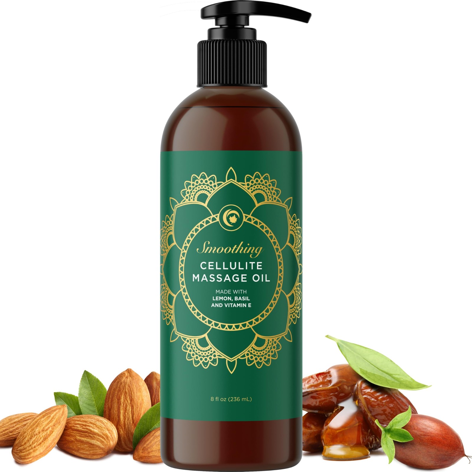 Smoothing Anti Cellulite Massage Oil – Slimming 8 Fl Oz (Pack of 1), Amber