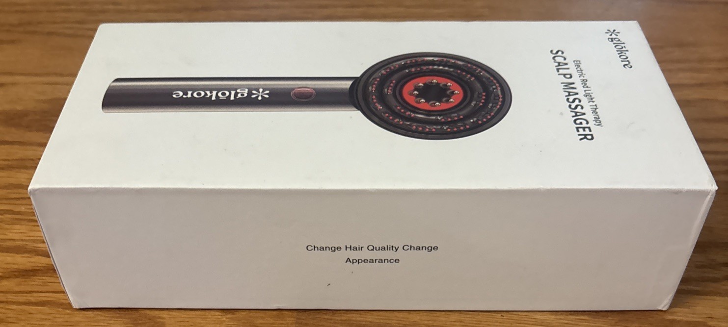 Glokore Electric Red Light Therapy Scalp Massager NEW Open Box
