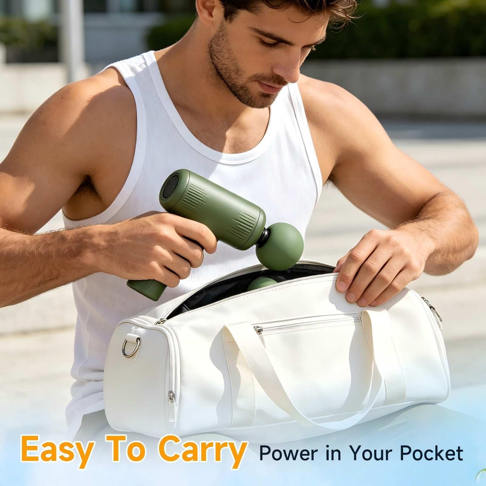 Massage with Heat – Amazing Power! Handheld Percussion Massager for Neck, Sho…