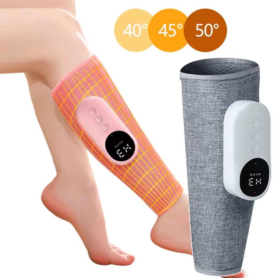 2/1pcs 3-in-1 Leg & Calf Massager Adjustable Compression Heated For Pain Relief