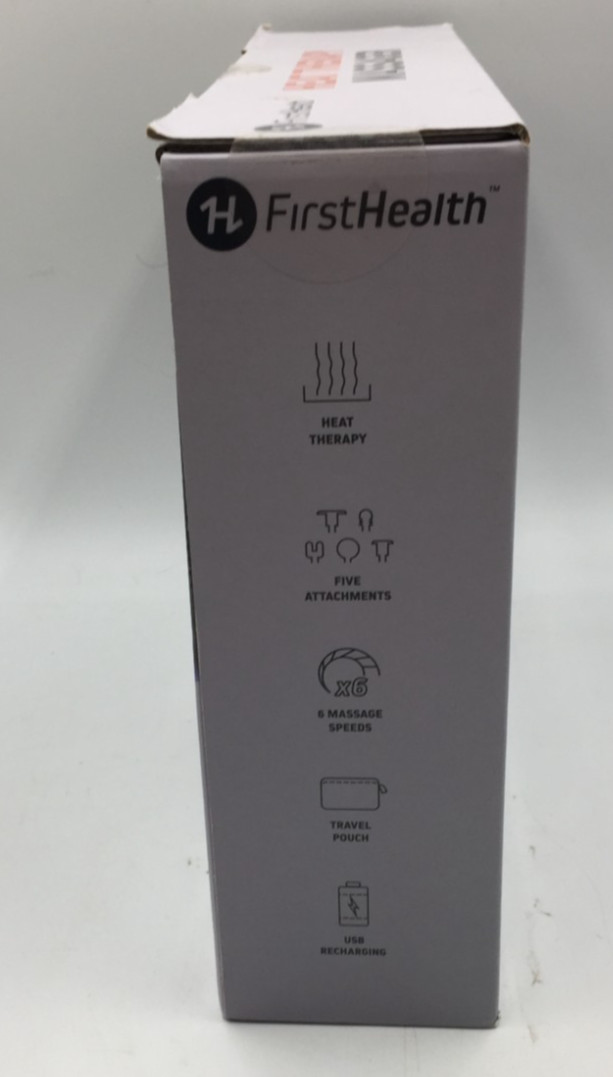 Heat Therapy Massager 5 Attachments w/ 6 Speed Settings Rechargeable Battery New