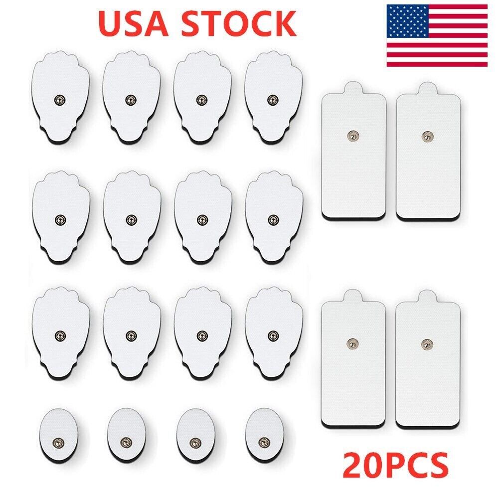 20PCS Electrode Pads Large Snap Replacement Tens For Electrode Pulse Massager
