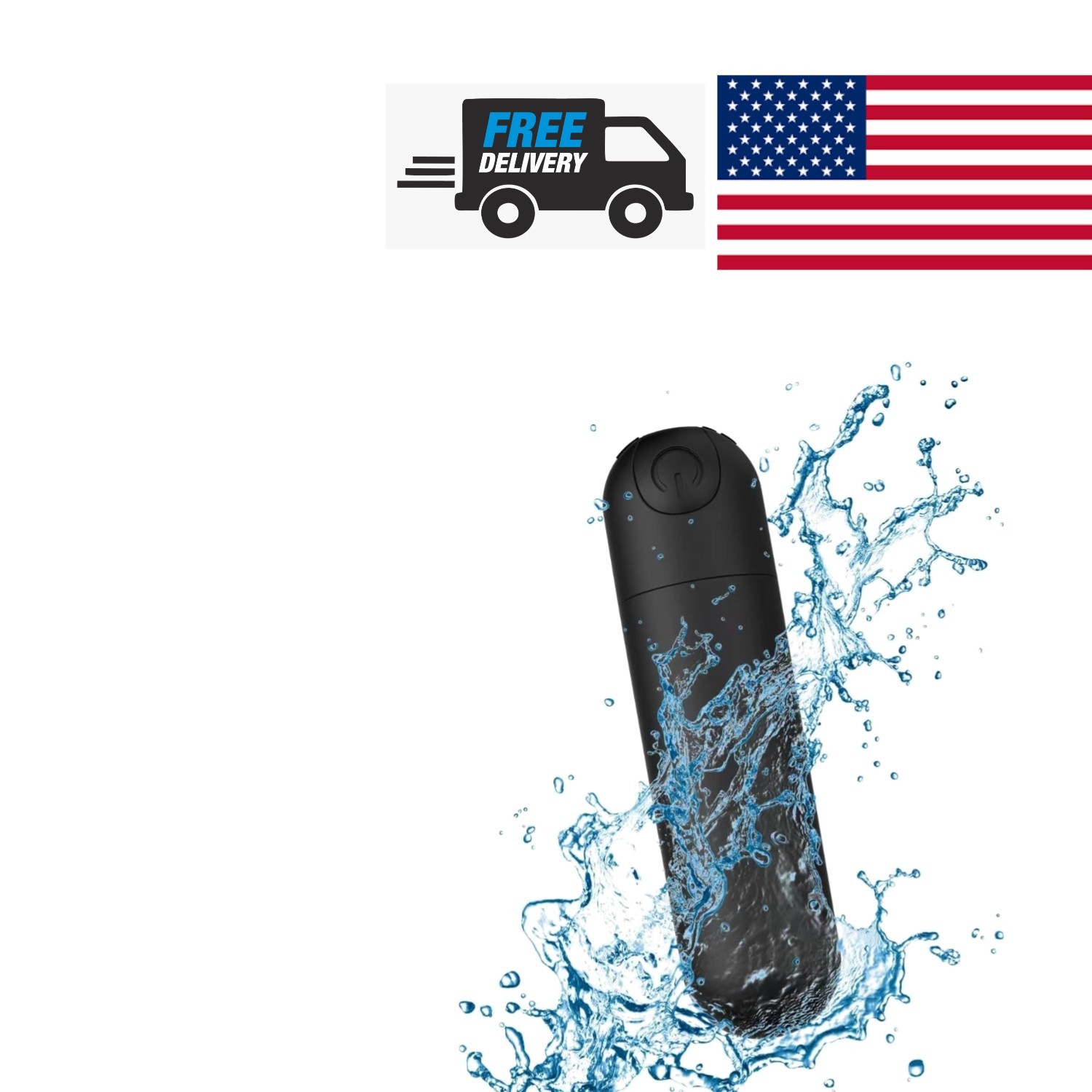 Travel Size Waterproof Back Massager with Rechargeable Battery for Home Use