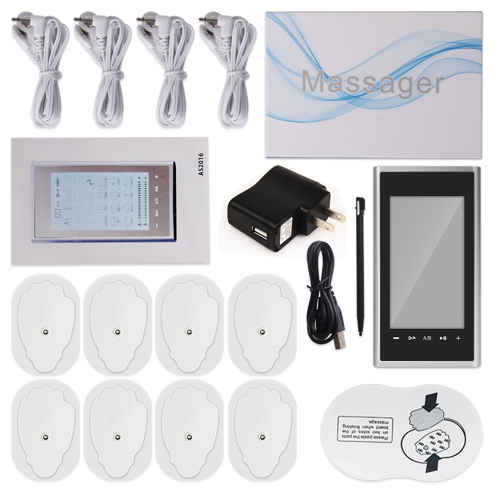 4 Output EMS TENS Machine 24 Mode Muscle Stimulator Digital Massager