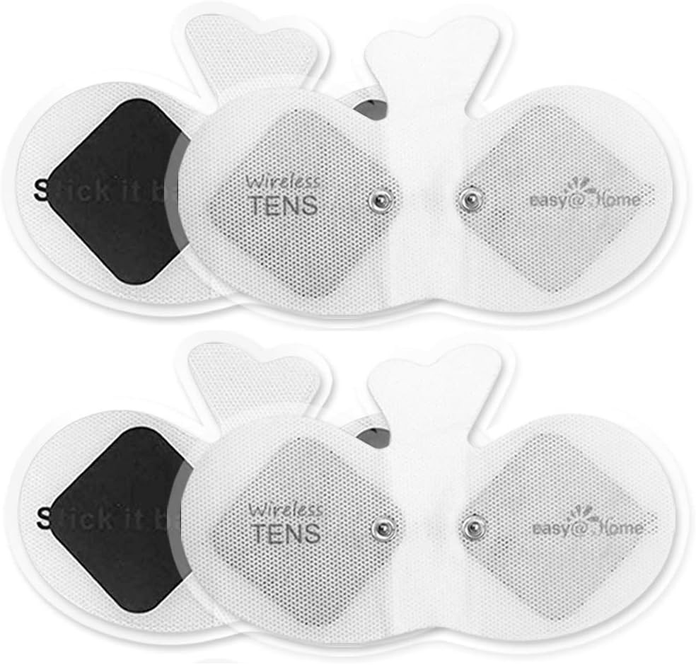 Reusable Butterfly Electrode Pads for Tens Unit, 4 Pack High-Quality Design