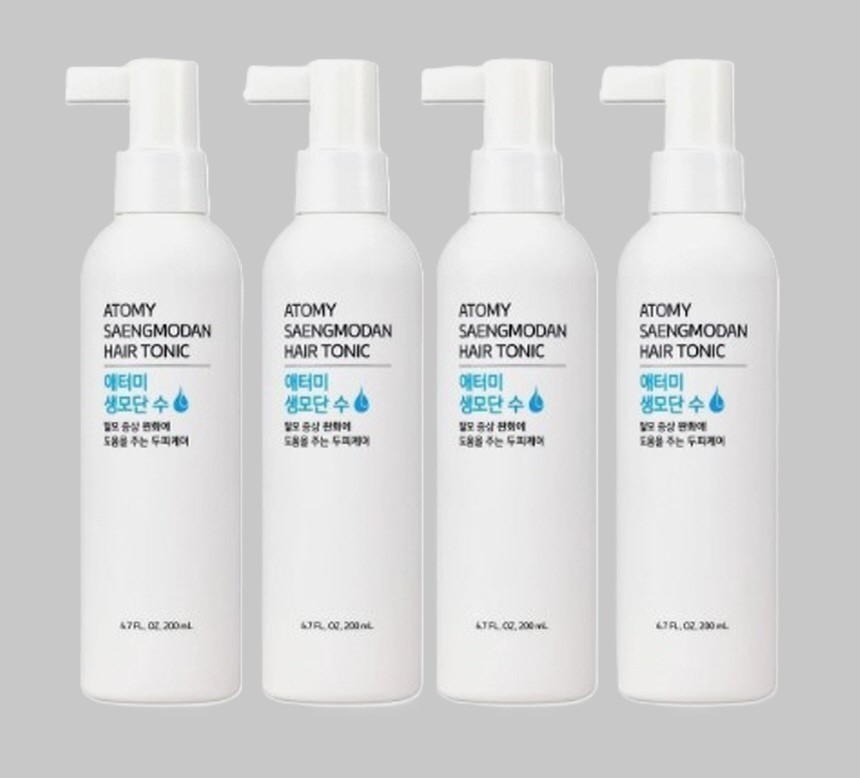 ATOMY Saengmodan Hair Tonic 200ml x 4 Pack Scalp Care Korean K-Beauty NEW