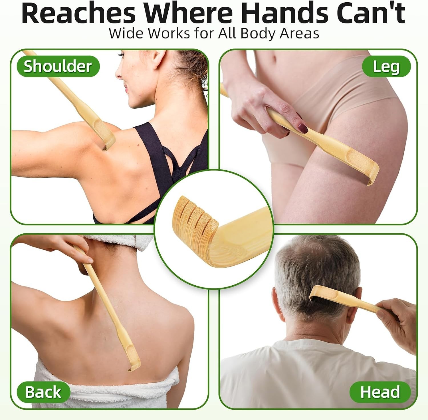 Therapeutic Bamboo Back Scratchers, 16.5″ – Perfect Gift for Pregnant Women