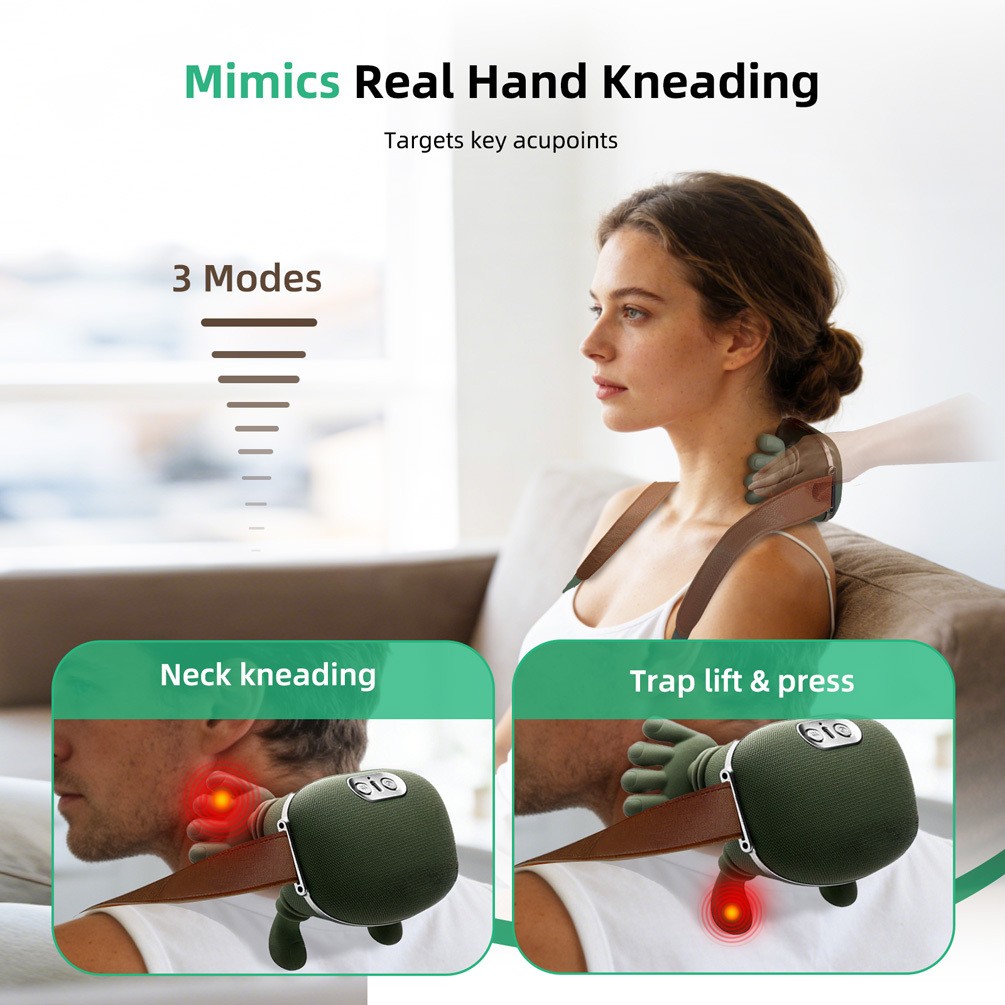 Bionic Finger Neck Shoulder Massager Wireless Neck Cervical Trapezius Kneading