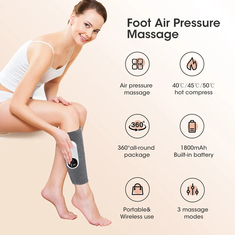 Leg & Foot Massager, Air Compression Leg Massager for Circulation & Pain Relief