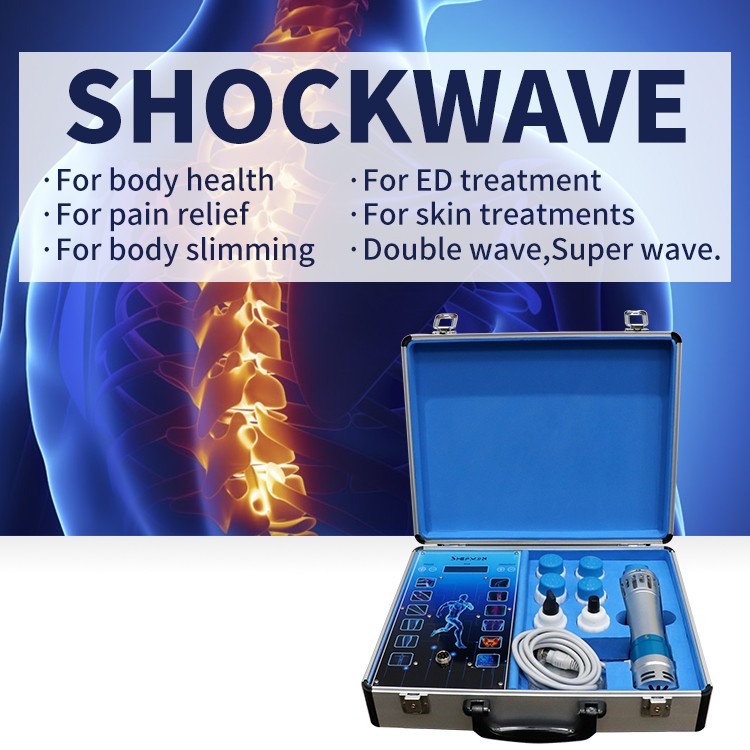 Touch Screen Shockwave Therapy Machine With 7 Heads ED Treatment Pain Relief