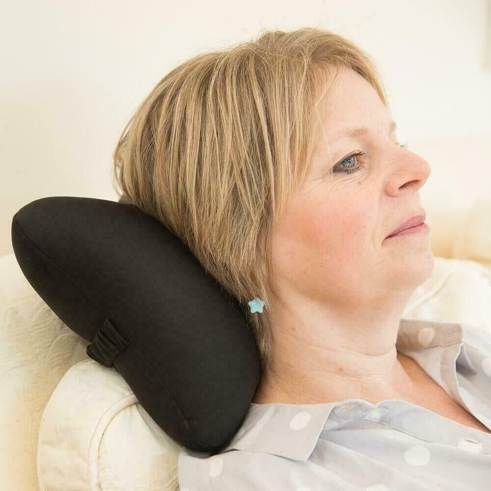 Massage Cushtie Relaxing Microbead Pillow Vibrating Cushion Battery Powered.