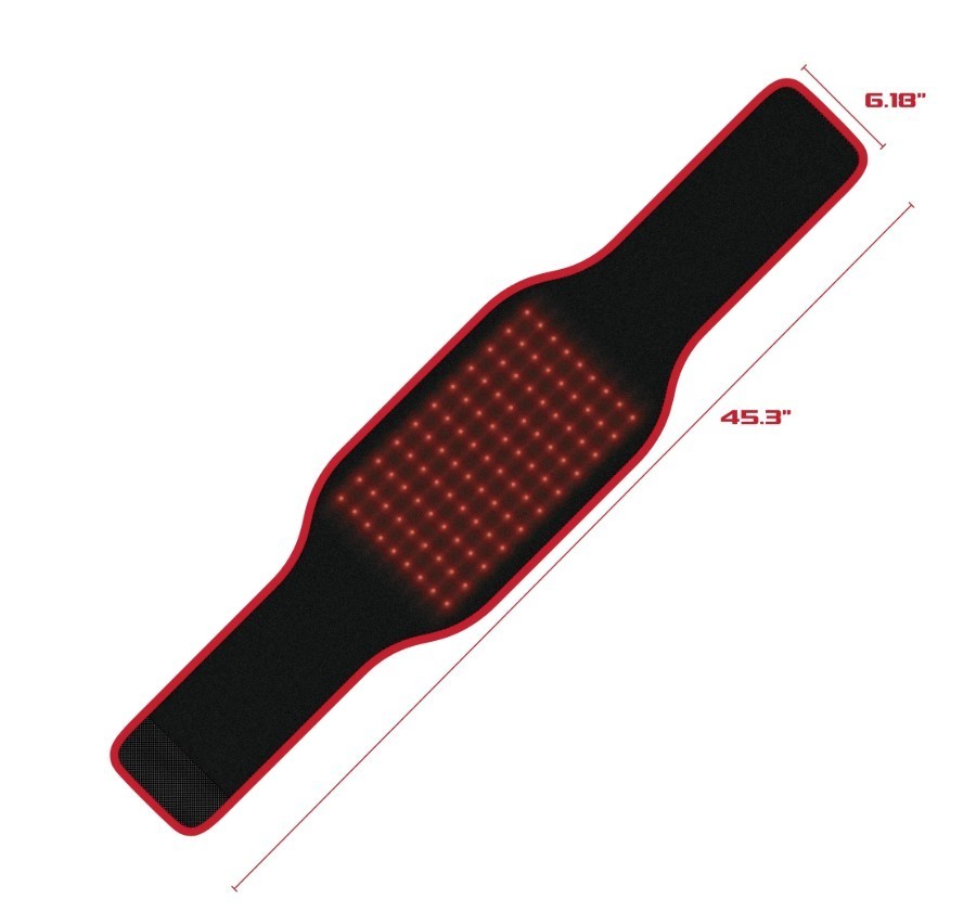 FitRx Heated Massage Belt with Remote Control and Adjustable Timer