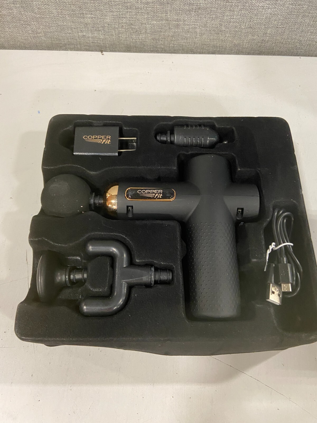 Copper Fit Cordless Deep Tissue Massage Gun (Black) CFMASG Used