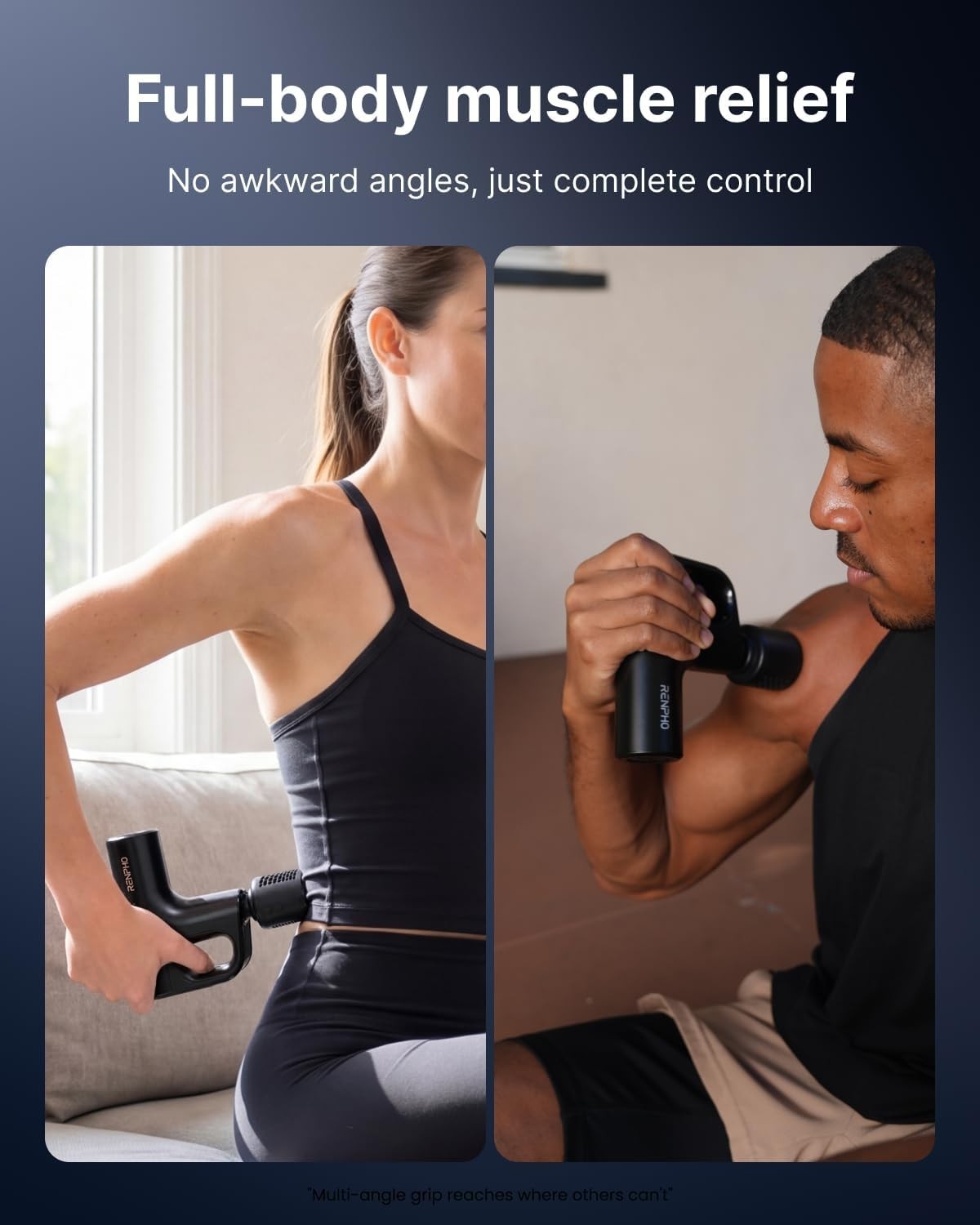 Travel-Friendly Deep Tissue Massager with 5 Heads – Muscle Relaxation Anywhere
