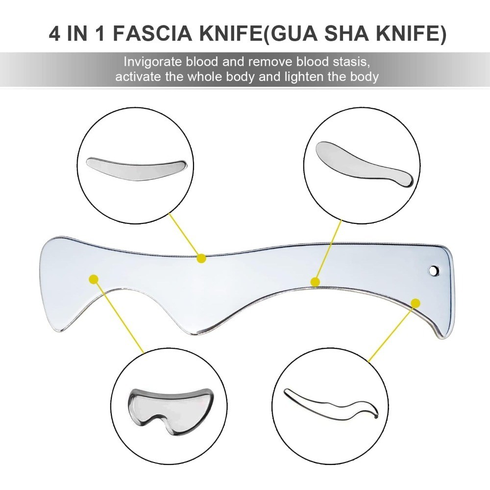 Muscle Scraper Tool, Gua Sha Tool, Scraping Massage Tools, Stainless Steel