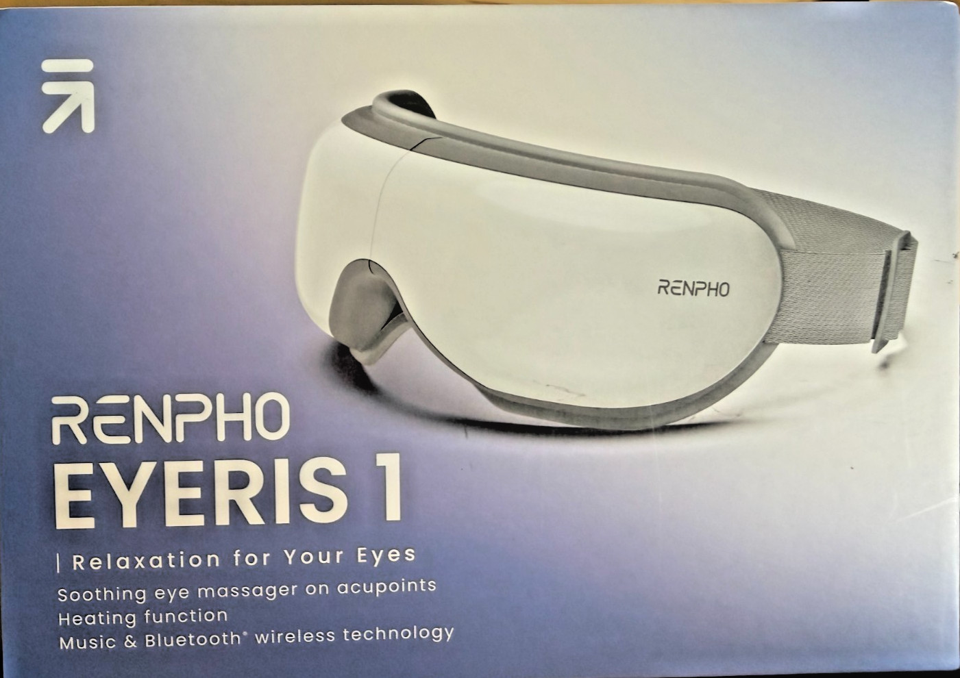 Renpho Eyeris 1 Eye Massager Open box Heated Bluetooth Music Wireless Acupress
