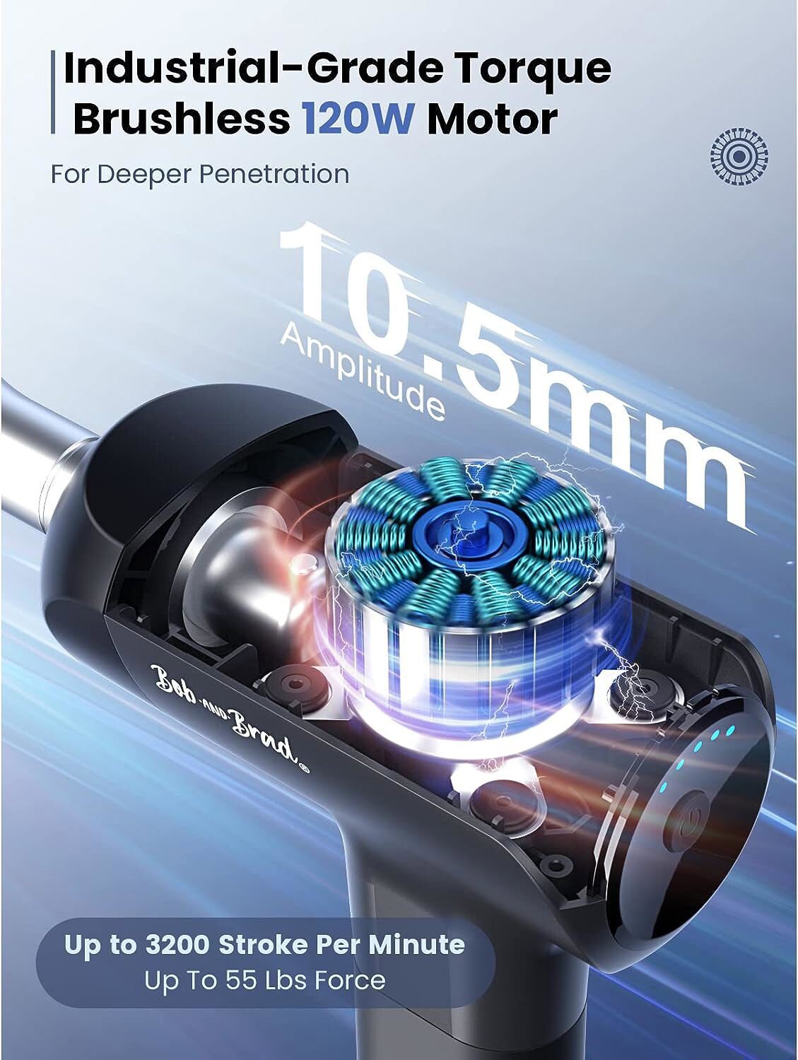 X6 Pro Massage Gun Handheld Percussion Massager for Athlete Pain Relief Recovery
