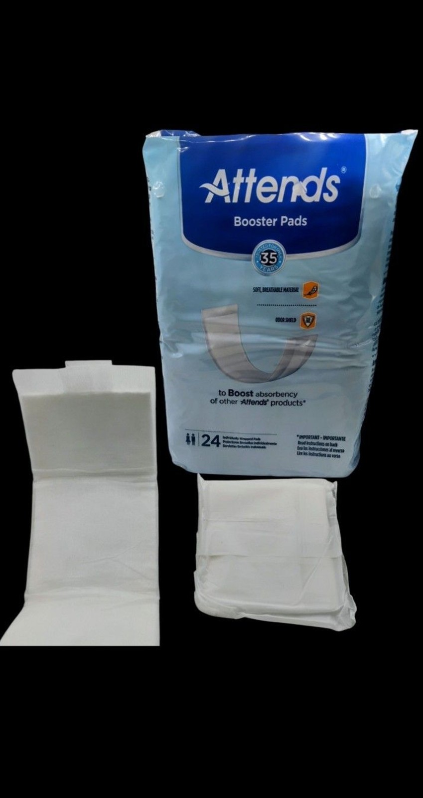 Attends Unisex Booster Pad 24ct
