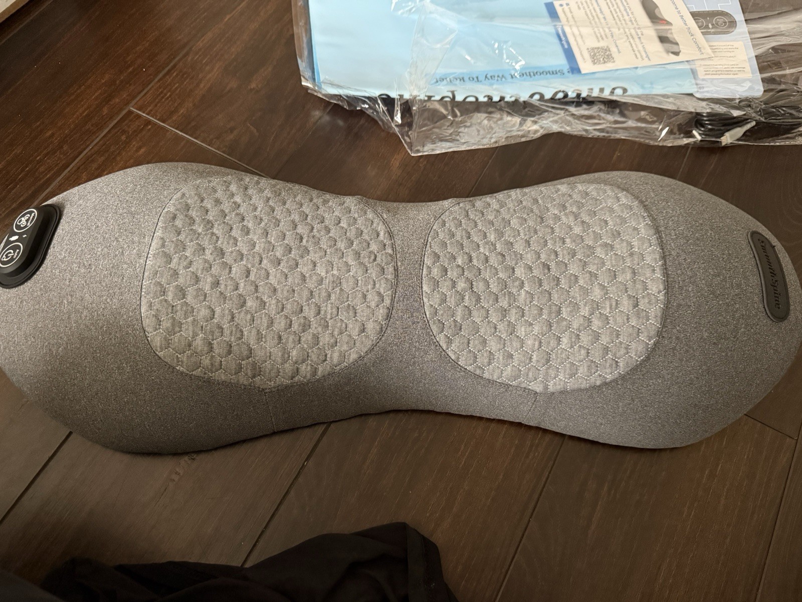 Smooth Spine Massager with Heat Triple Fusion Back Massager Lower Back Comfort