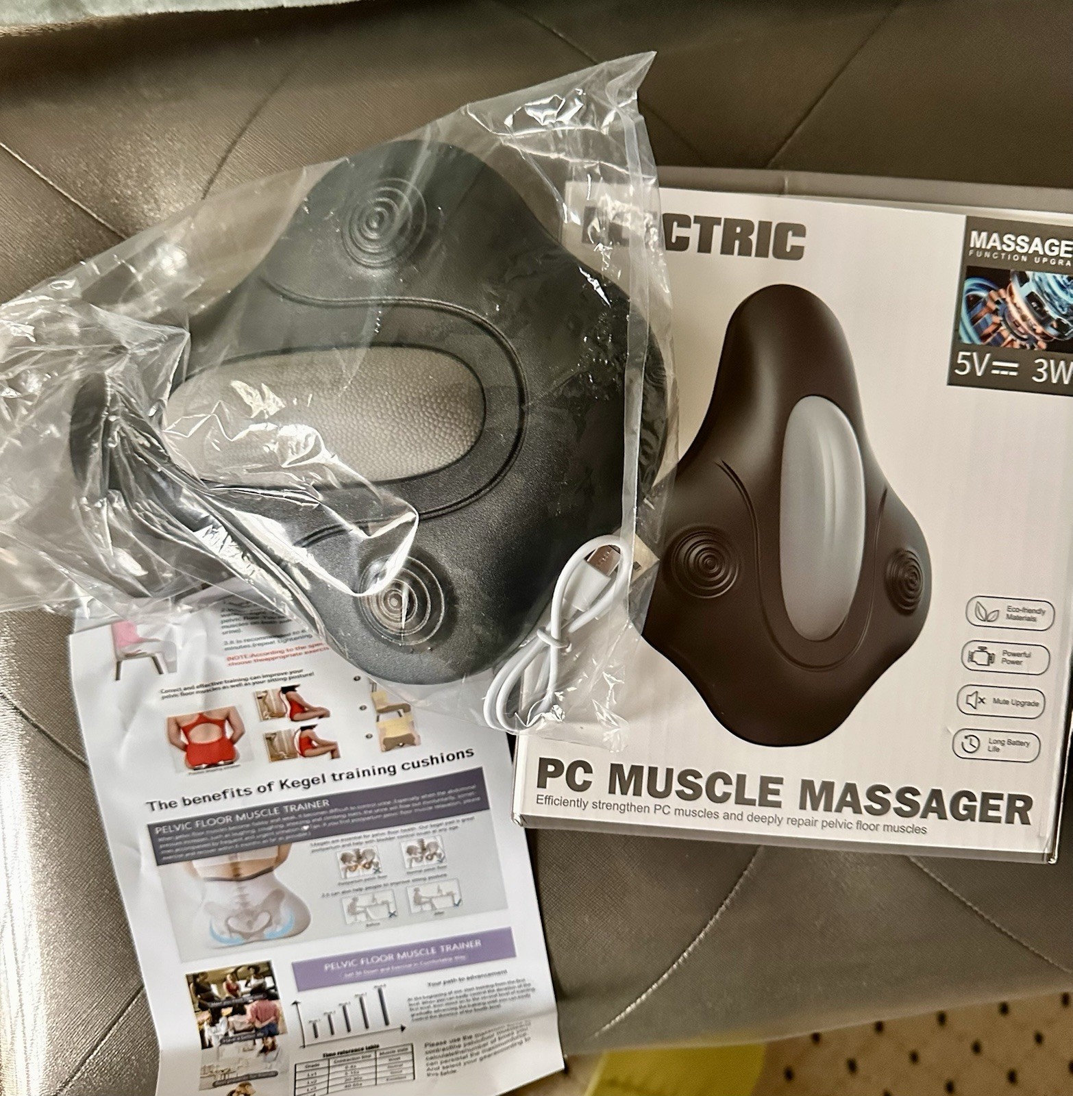 PC Muscle Massager Vibration USB Charging ABS Silicone Pelvic Floor