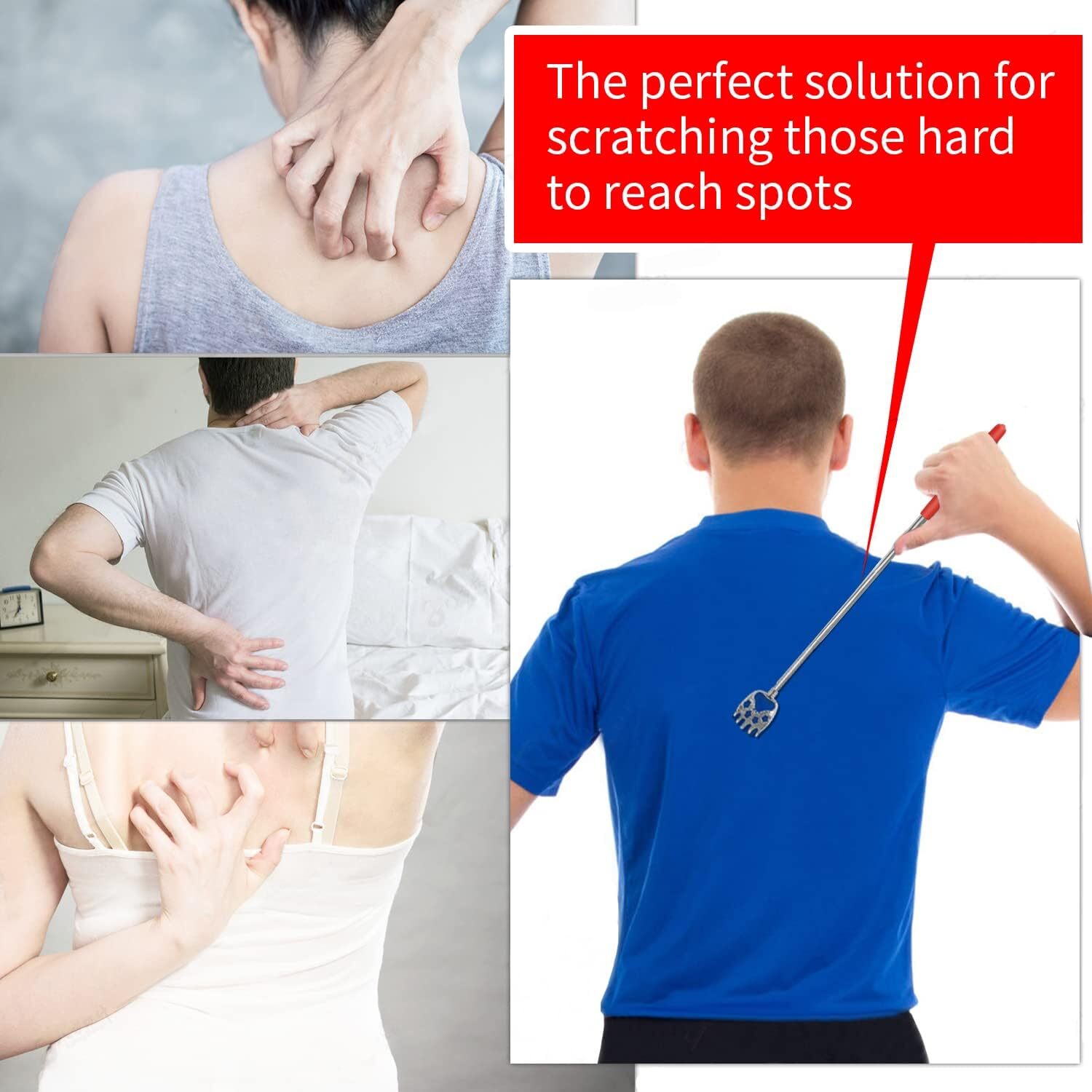 Stocking Stuffers for Men, 2 Pack Extendable Back Scratcher, Christmas Gifts for