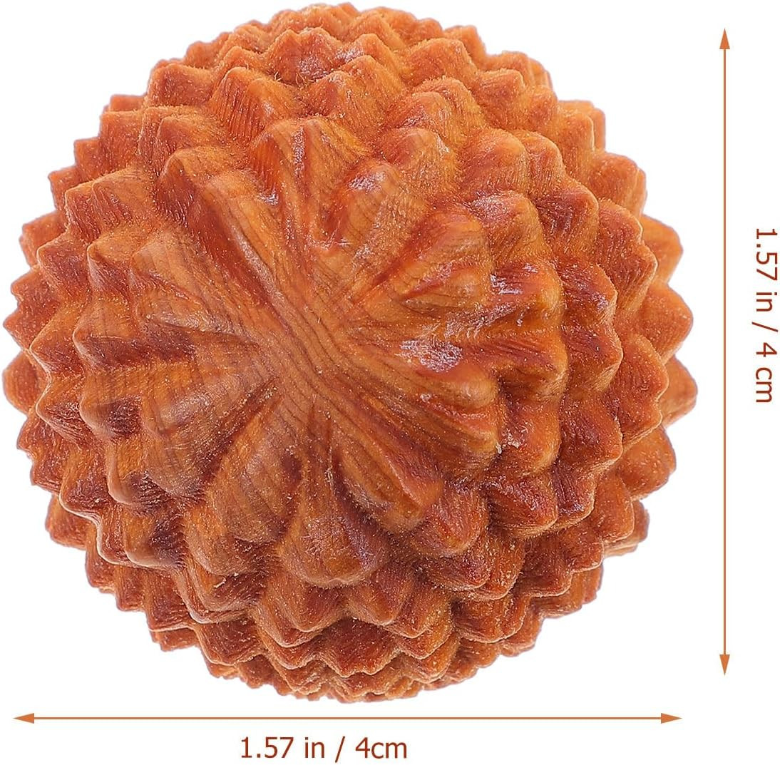 Wood Hand Exercise Ball Massage Ball Chinese Exercise Baoding Wood Massage Tools