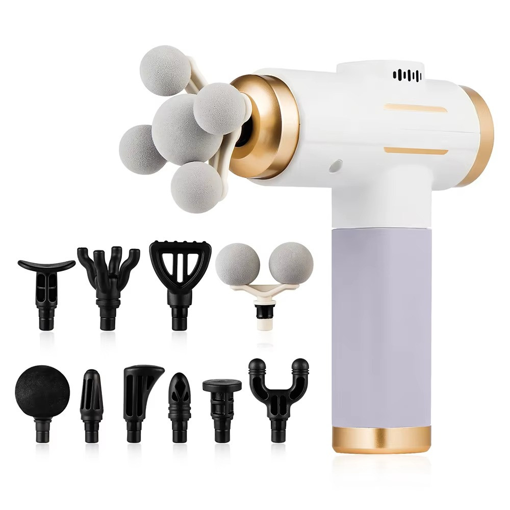 11-IN-1 Electric Massage Gun/99 Level Powerful Fascia High Frequency Vibration