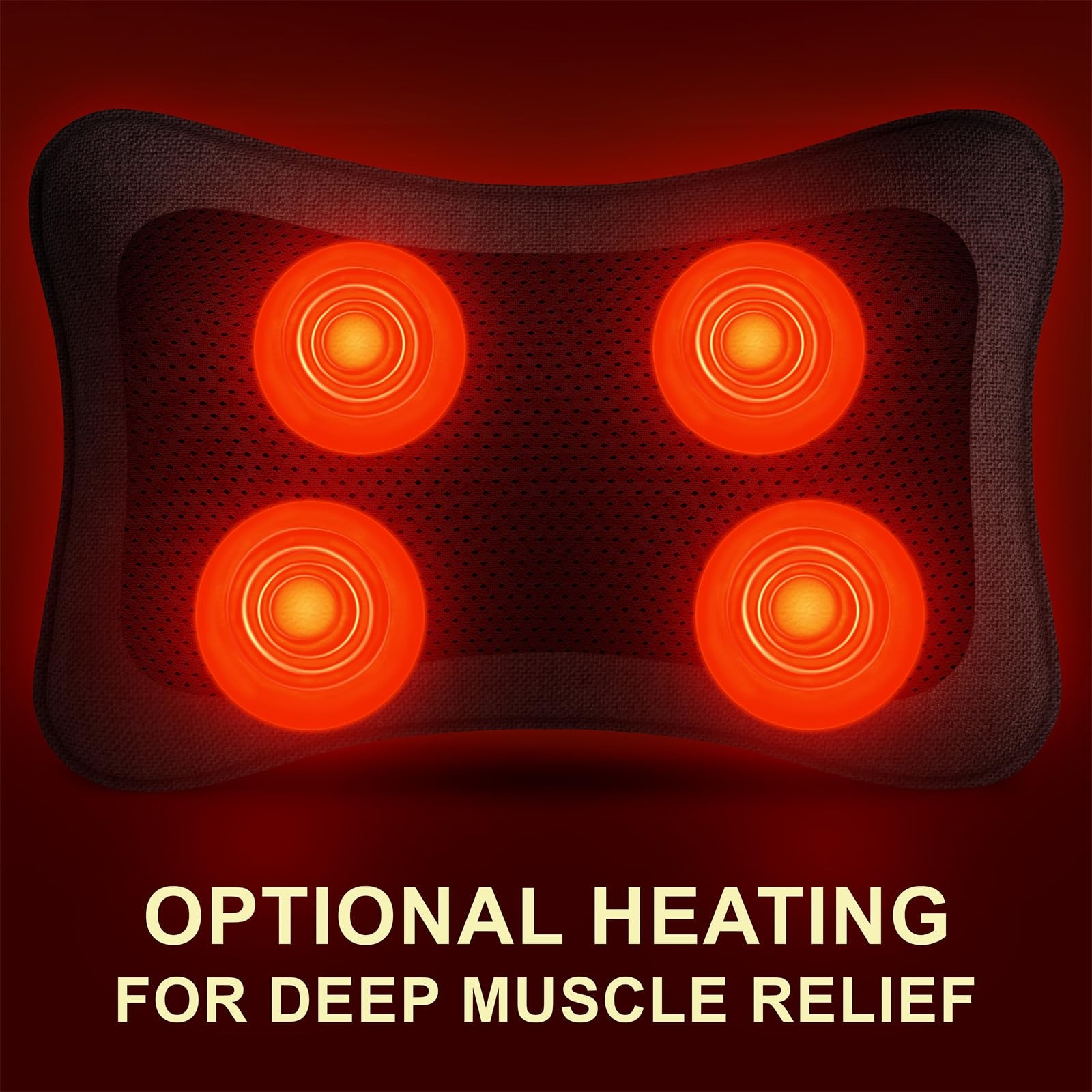 Mo Cuishle Electric Shiatsu Back Massager with Heat – Powerful 3D Navy