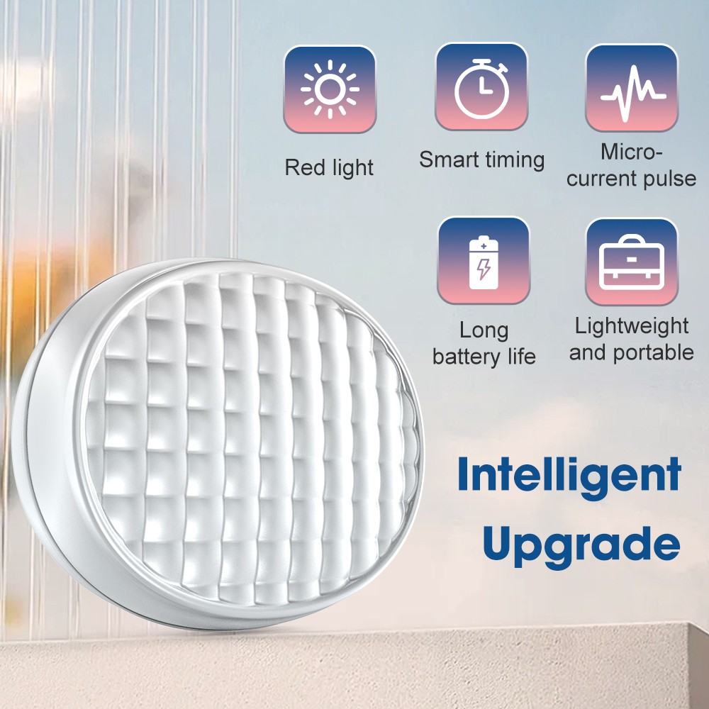 Red Light Therapy Eye Massager with Conductive Eye Gel Heat Vibration Eye Relax