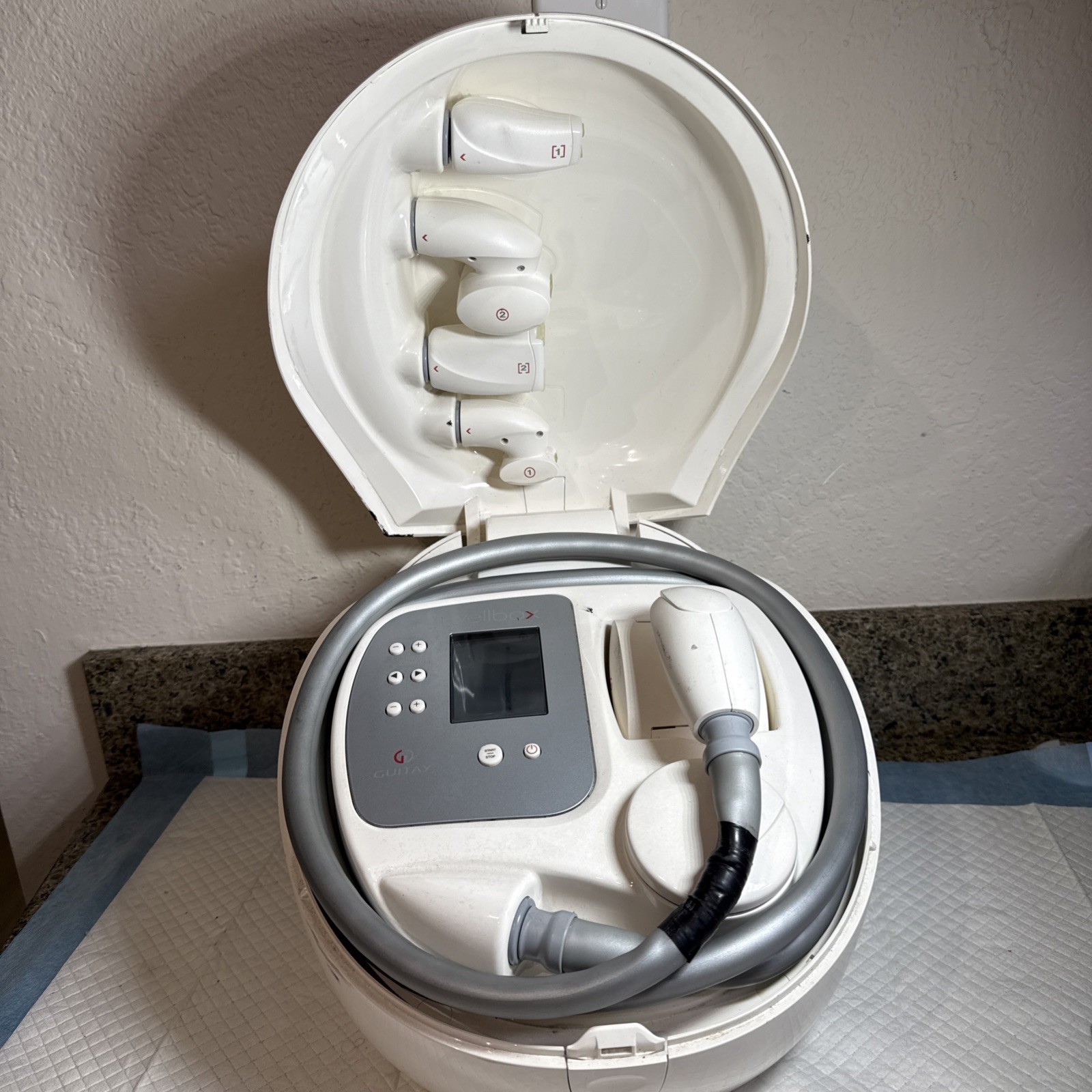 WELLBOX GUITAY lipo massage machine, all pieces lymphatic circulation For Parts