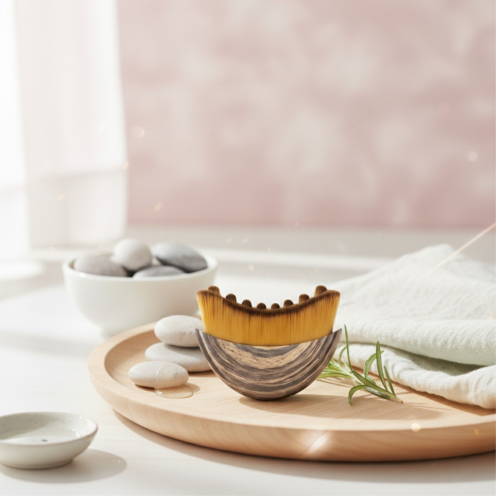 Drainage Lymphatic Massage Face Lymphatic Contour Brush Dry Brushing Face Brush