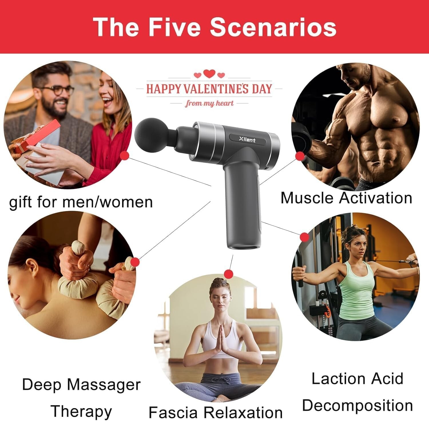 Massage Gun – Mothers Day Gifts for Mom from Daughter,Portable Super Quiet Elect