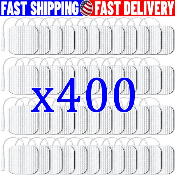 40 TENS Electrode Pads EMS Replacement Unit 7000 3000 2×2 Muscle Stimulator BULK