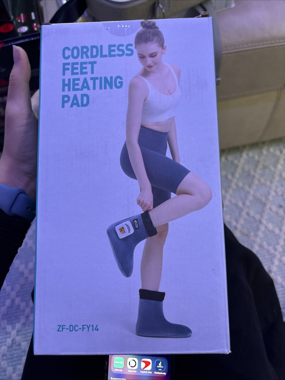 Cordless Feet Heating Pad (2pcs)DF-DC-FY14) 3 Levels Temperatura 140 •F /60 •C