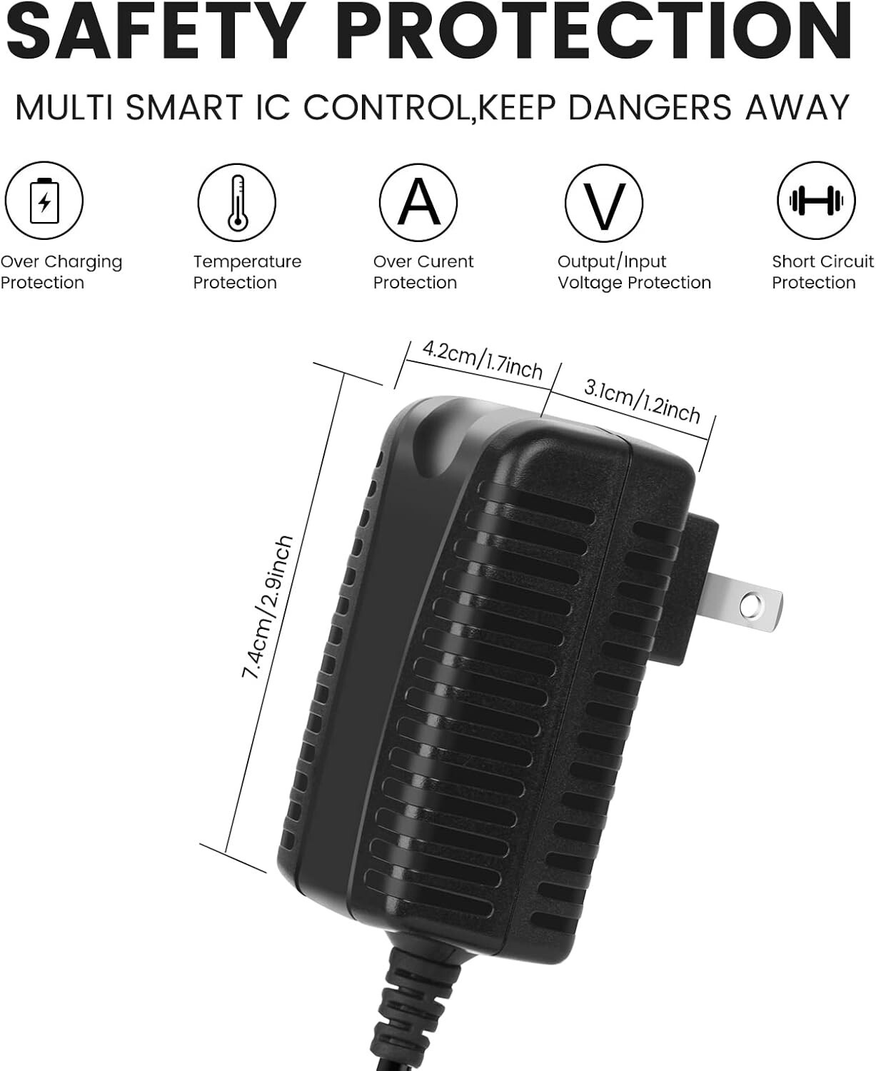 Universal 24V Charger for Hypervolt & Hyperice Massage Guns – 5ft Cable Length